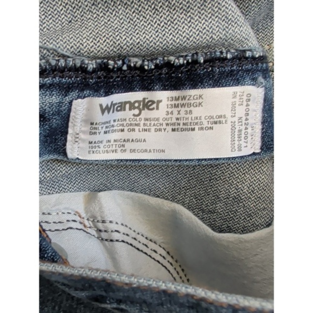 NWT Wrangler Original Cowboy Bootcut Jeans Tall Men's 34x38 Original Fit Retro - Picture 5 of 7